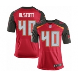 Men's Nike Tampa Bay Buccaneers #40 Mike Alstott Elite Red Team Color NFL Jersey