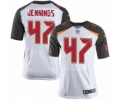 Men's Nike Tampa Bay Buccaneers #47 John Lynch Elite White NFL Jersey