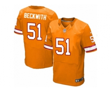 Men's Nike Tampa Bay Buccaneers #51 Kendell Beckwith Elite Orange Glaze Alternate NFL Jersey