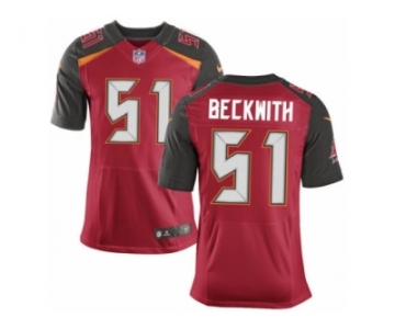 Men's Nike Tampa Bay Buccaneers #51 Kendell Beckwith Elite Red Team Color NFL Jersey