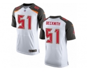 Men's Nike Tampa Bay Buccaneers #51 Kendell Beckwith Elite White NFL Jersey