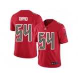 Men's Nike Tampa Bay Buccaneers #54 Lavonte David Elite Red Rush NFL Jersey