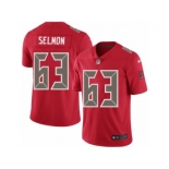 Men's Nike Tampa Bay Buccaneers #63 Lee Roy Selmon Elite Red Rush NFL Jersey