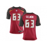 Men's Nike Tampa Bay Buccaneers #63 Lee Roy Selmon Elite Red Team Color NFL Jersey