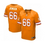 Men's Nike Tampa Bay Buccaneers #66 Ryan Jensen Elite Orange Glaze Alternate NFL Jersey