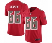 Men's Nike Tampa Bay Buccaneers #66 Ryan Jensen Elite Red Rush Vapor Untouchable NFL Jersey