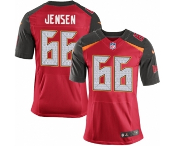 Men's Nike Tampa Bay Buccaneers #66 Ryan Jensen Elite Red Team Color NFL Jersey