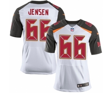 Men's Nike Tampa Bay Buccaneers #66 Ryan Jensen Elite White NFL Jersey