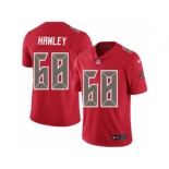 Men's Nike Tampa Bay Buccaneers #68 Joe Hawley Elite Red Rush NFL Jersey