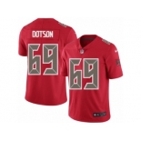 Men's Nike Tampa Bay Buccaneers #69 Demar Dotson Elite Red Rush NFL Jersey