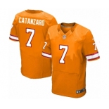 Men's Nike Tampa Bay Buccaneers #7 Chandler Catanzaro Elite Orange Glaze Alternate NFL Jersey