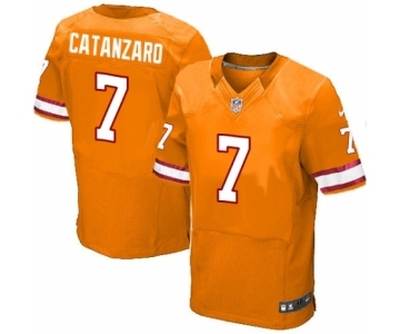 Men's Nike Tampa Bay Buccaneers #7 Chandler Catanzaro Elite Orange Glaze Alternate NFL Jersey