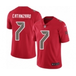 Men's Nike Tampa Bay Buccaneers #7 Chandler Catanzaro Elite Red Rush Vapor Untouchable NFL Jersey