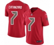 Men's Nike Tampa Bay Buccaneers #7 Chandler Catanzaro Elite Red Rush Vapor Untouchable NFL Jersey