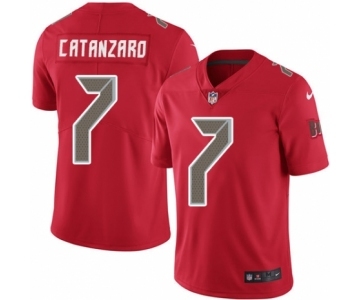 Men's Nike Tampa Bay Buccaneers #7 Chandler Catanzaro Elite Red Rush Vapor Untouchable NFL Jersey