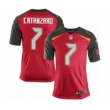 Men's Nike Tampa Bay Buccaneers #7 Chandler Catanzaro Elite Red Team Color NFL Jersey