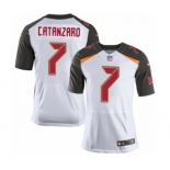 Men's Nike Tampa Bay Buccaneers #7 Chandler Catanzaro Elite White NFL Jersey