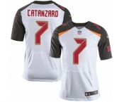 Men's Nike Tampa Bay Buccaneers #7 Chandler Catanzaro Elite White NFL Jersey