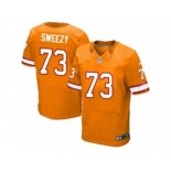 Men's Nike Tampa Bay Buccaneers #73 J. R. Sweezy Elite Orange Glaze Alternate NFL Jersey