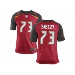 Men's Nike Tampa Bay Buccaneers #73 J. R. Sweezy Elite Red Team Color NFL Jerse