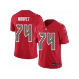 Men's Nike Tampa Bay Buccaneers #74 Ali Marpet Elite Red Rush NFL Jersey