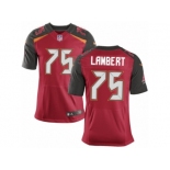 Men's Nike Tampa Bay Buccaneers #75 Davonte Lambert Elite Red Team Color NFL Jersey