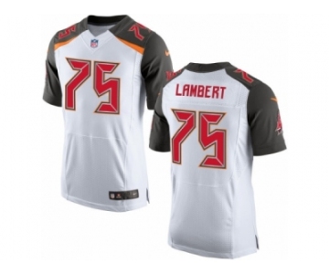 Men's Nike Tampa Bay Buccaneers #75 Davonte Lambert Elite White NFL Jersey