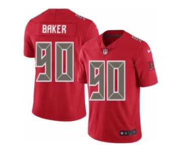 Men's Nike Tampa Bay Buccaneers #90 Chris Baker Elite Red Rush NFL Jersey