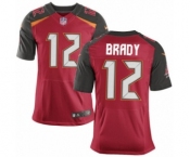 Men's Tampa Bay Buccaneers #12 Tom Brady Elite Red Home Drift Fashion Football Jersey