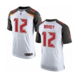 Men's Tampa Bay Buccaneers #12 Tom Brady Elite White Football Jersey