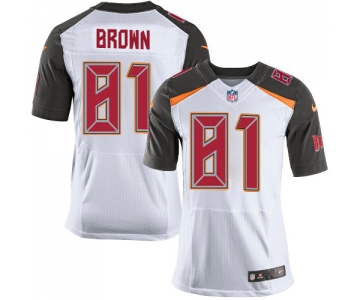 Nike Buccaneers #81 Antonio Brown White Men's Stitched NFL New Elite Jersey