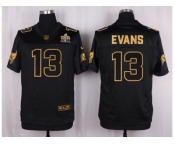 Nike Tampa Bay Buccaneers #13 Mike Evans Black Pro Line Gold Collection Jersey[Elite]