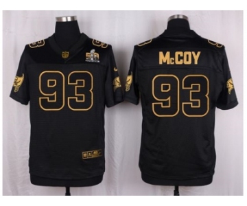 Nike Tampa Bay Buccaneers #93 Gerald McCoy Black Pro Line Gold Collection Jersey[Elite]