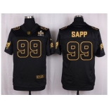 Nike Tampa Bay Buccaneers #99 Warren Sapp Black Pro Line Gold Collection Jersey[Elite]