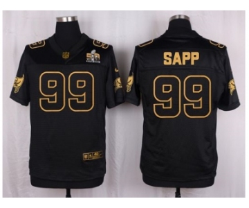 Nike Tampa Bay Buccaneers #99 Warren Sapp Black Pro Line Gold Collection Jersey[Elite]