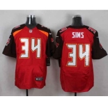 nike nfl jerseys tampa bay buccaneers #34 sims red[Elite]