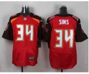 nike nfl jerseys tampa bay buccaneers #34 sims red[Elite]