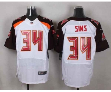 nike nfl jerseys tampa bay buccaneers #34 sims white[Elite]