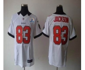 nike nfl jerseys tampa bay buccaneers #83 jackson white[Elite 50th Patch]