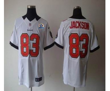 nike nfl jerseys tampa bay buccaneers #83 jackson white[Elite 50th Patch]