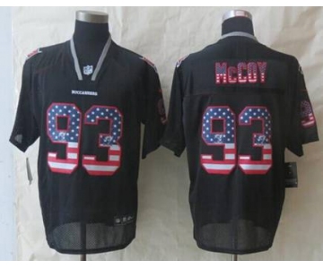 nike nfl jerseys tampa bay buccaneers #93 mccoy black[Elite USA flag fashion]