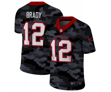 Men New Nike Tampa Bay Buccaneers #12 Brady 2020 Nike Camo Salute to Service Limited Jersey