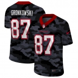 Men New Nike Tampa Bay Buccaneers #87 Gronkowski 2020 Nike Camo Salute to Service Limited Jersey