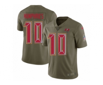 Men Nike Tampa Bay Buccaneers #10 Adam Humphries Limited Olive 2017 Salute to Service NFL Jersey