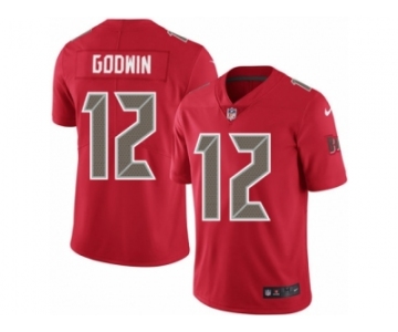 Men Nike Tampa Bay Buccaneers #12 Chris Godwin Limited Red Rush Vapor Untouchable NFL Jersey