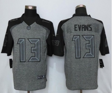 Men Nike Tampa Bay Buccaneers #13 Mike Evans Gray Stitched Limited Jersey