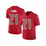 Men Nike Tampa Bay Buccaneers #21 Justin Evans Limited Red Rush Vapor Untouchable NFL Jersey