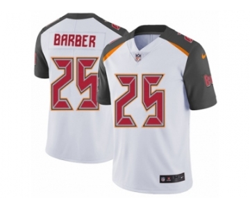 Men Nike Tampa Bay Buccaneers #25 Peyton Barber White Vapor Untouchable Limited Player NFL Jersey