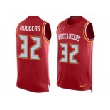 Men Nike Tampa Bay Buccaneers #32 Jacquizz Rodgers Limited Red Player Name & Number Tank Top NFL Jersey