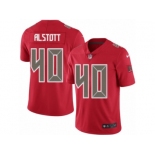 Men Nike Tampa Bay Buccaneers #40 Mike Alstott Limited Red Rush Vapor Untouchable NFL Jersey